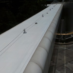 Tie back and Chemcurb installation with Roof Coating